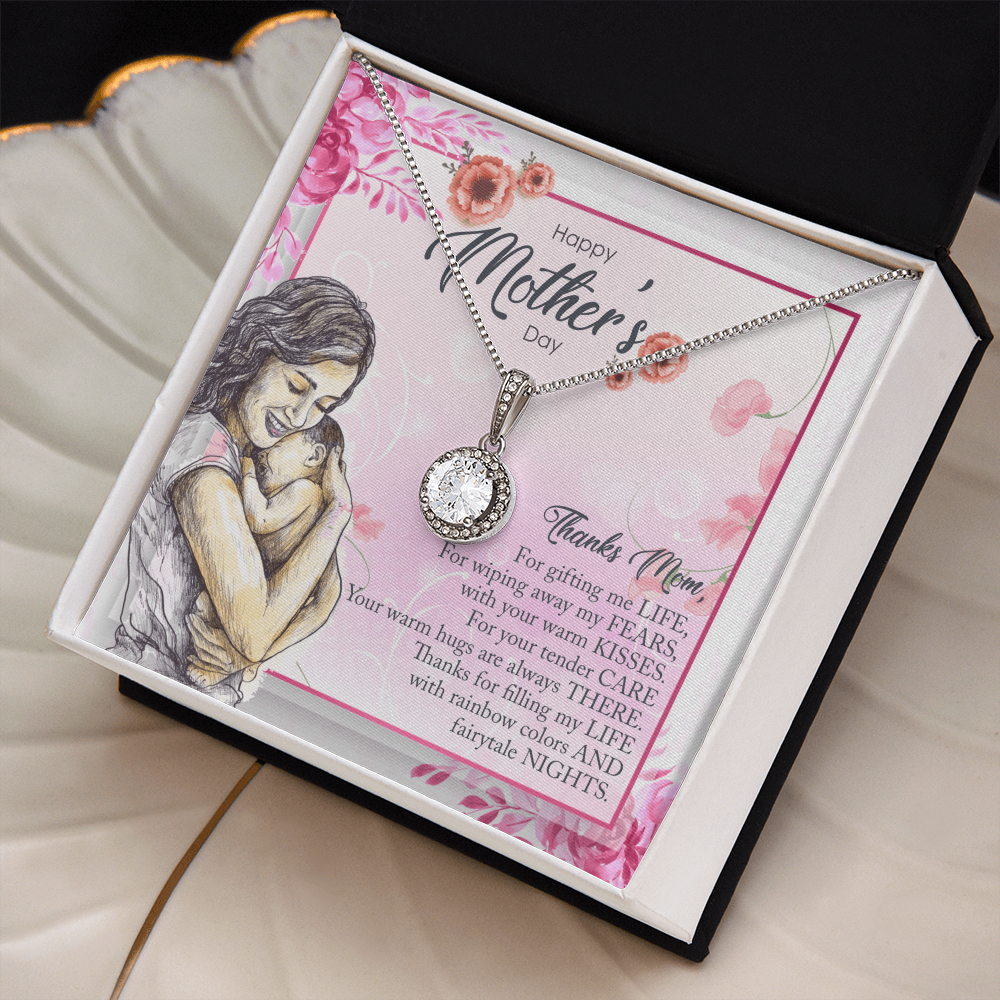 Best Gifts 305-Eternal Hope Necklace for Mom Cushion Cut CZ Pendant