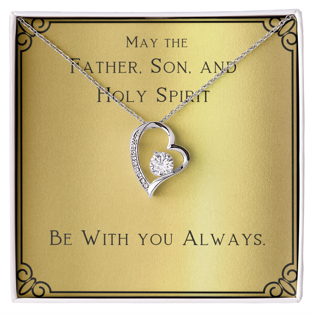 Best Gifts 305-Forever Love Necklace with CZ Crystal Gift for Her