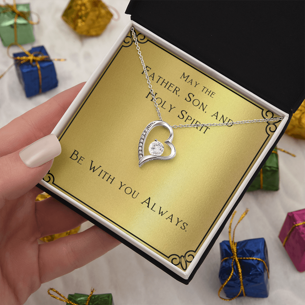 Best Gifts 305-Forever Love Necklace with CZ Crystal Gift for Her