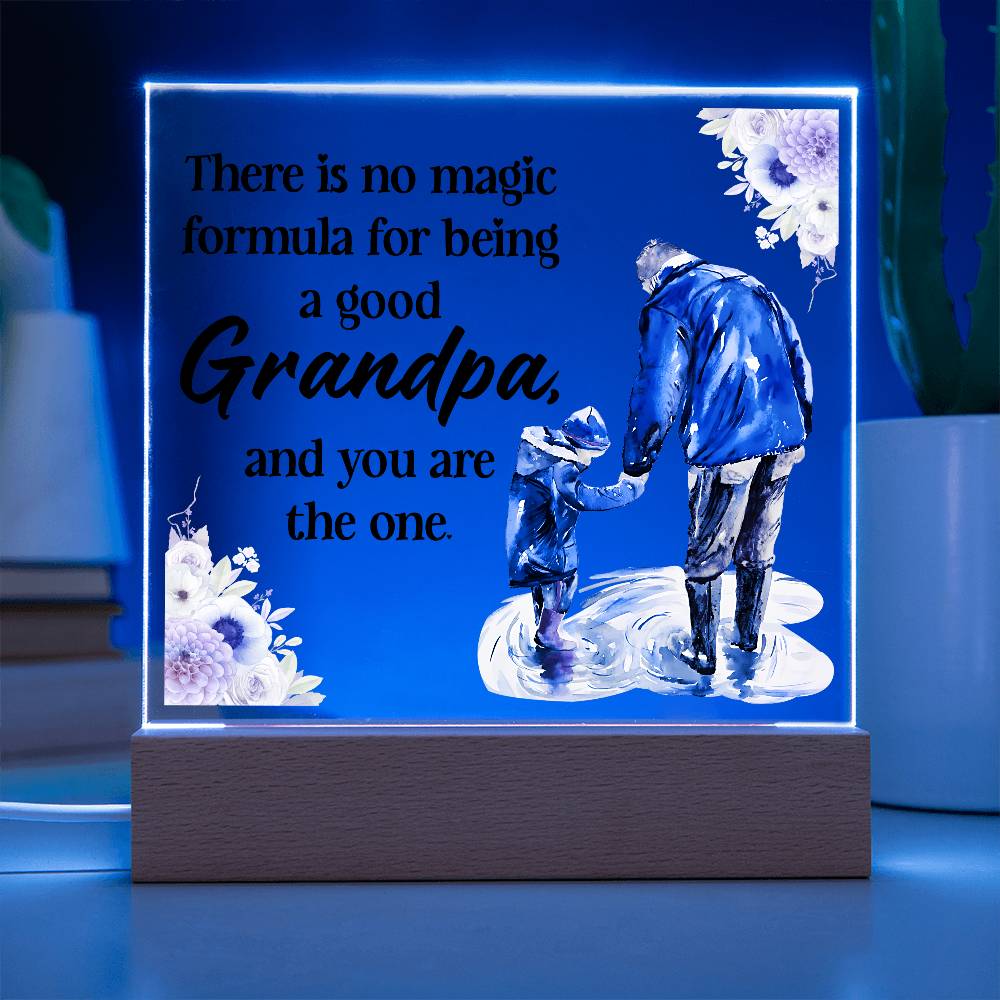 Best Gifts 305-Grandpa LED Acrylic Plaque Gift from Grandkids