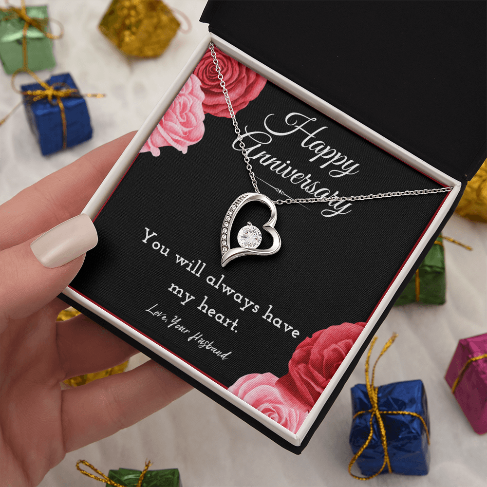 Best Gifts 305-Happy Anniversary Forever Love Necklace for Wife from Husband