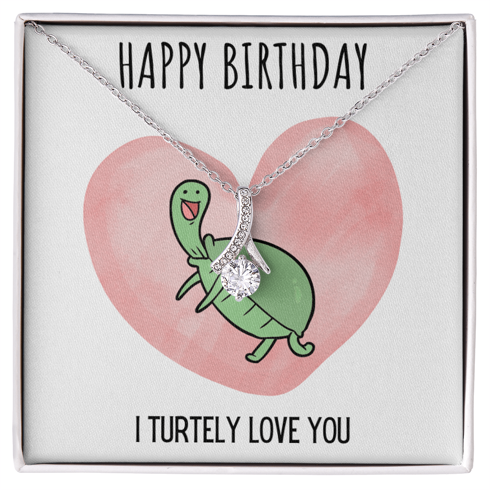 Best Gifts 305-Happy Birthday I Turtely Love You Alluring Beauty Necklace for Her