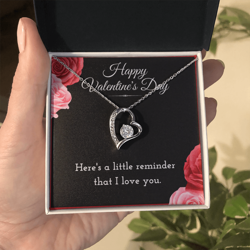 Best Gifts 305-Happy Valentine’s Day Forever Love Necklace for Wife from Husband