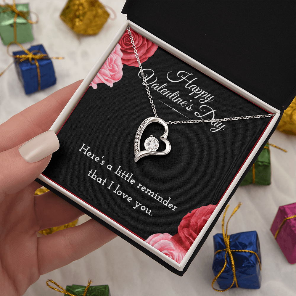 Best Gifts 305-Happy Valentine’s Day Forever Love Necklace for Wife from Husband