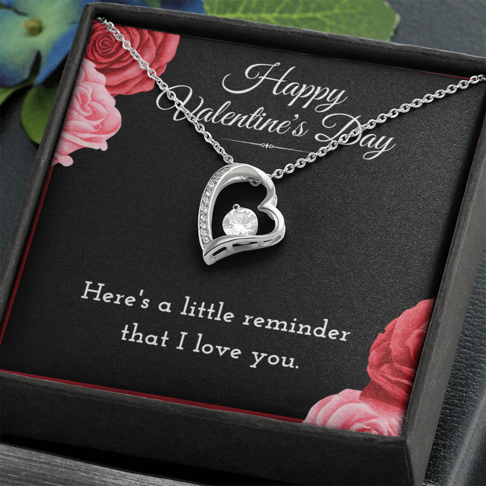 Best Gifts 305-Happy Valentine’s Day Forever Love Necklace for Wife from Husband