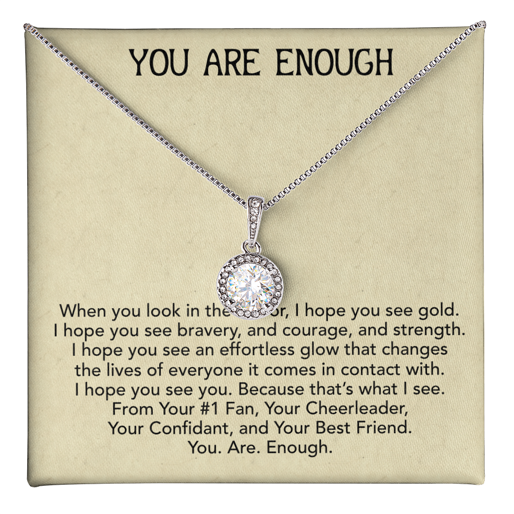 Best Gifts 305-Inspirational Gift for Her – You Are Enough Eternal Hope Necklace