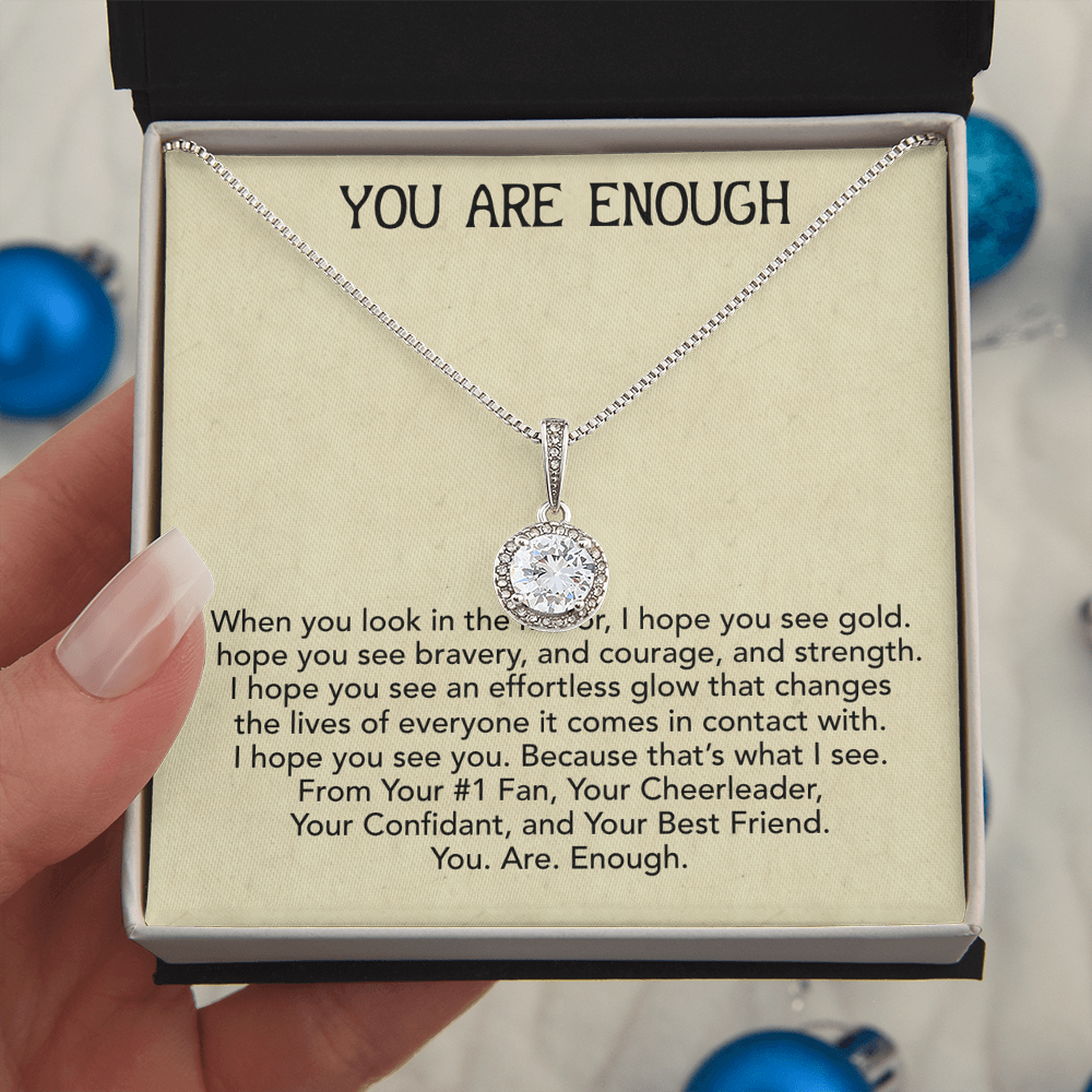 Best Gifts 305-Inspirational Gift for Her – You Are Enough Eternal Hope Necklace