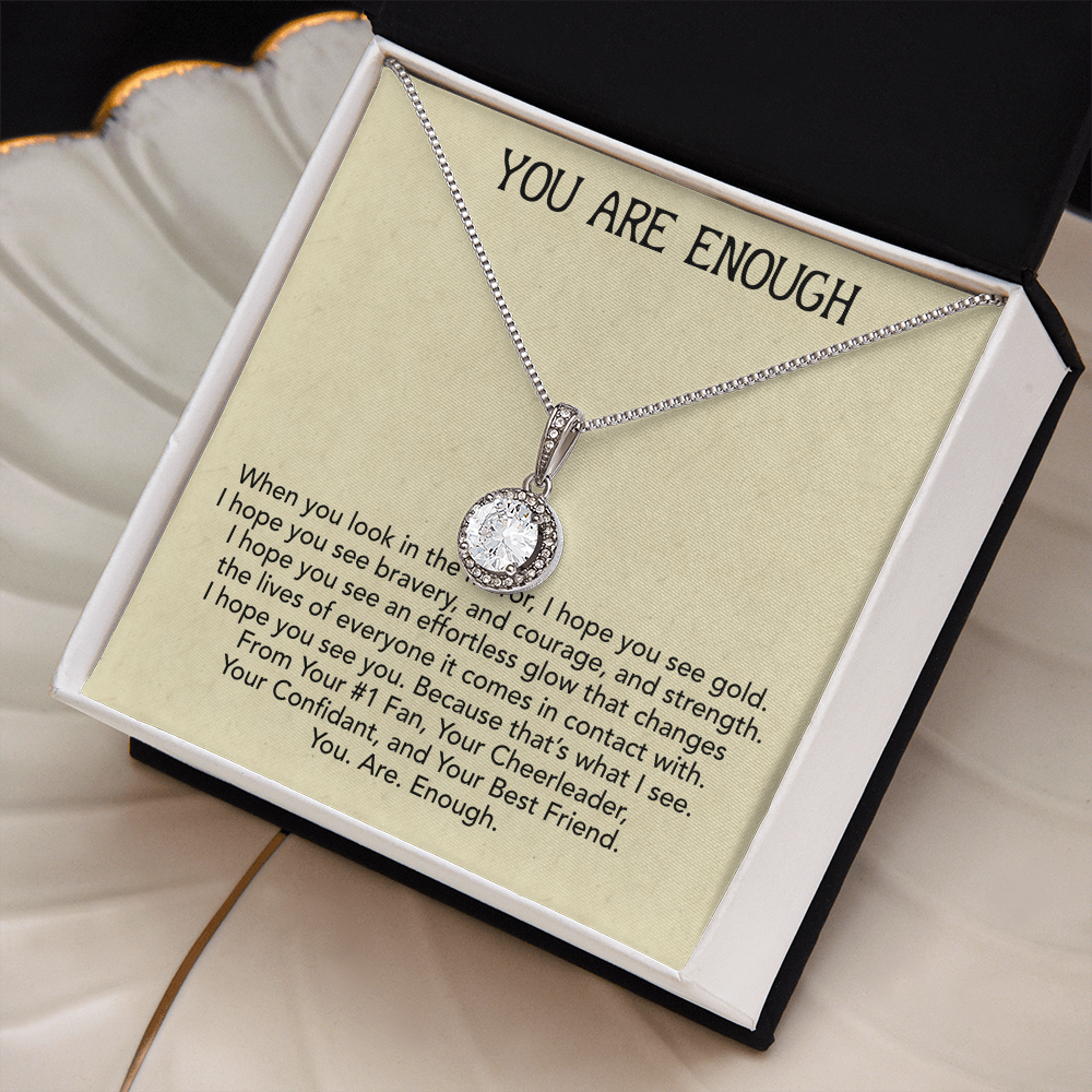 Best Gifts 305-Inspirational Gift for Her – You Are Enough Eternal Hope Necklace