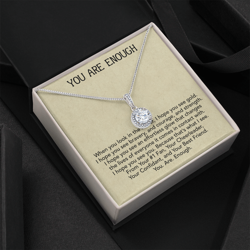 Best Gifts 305-Inspirational Gift for Her – You Are Enough Eternal Hope Necklace
