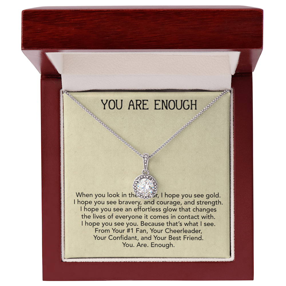 Best Gifts 305-Inspirational Gift for Her – You Are Enough Eternal Hope Necklace
