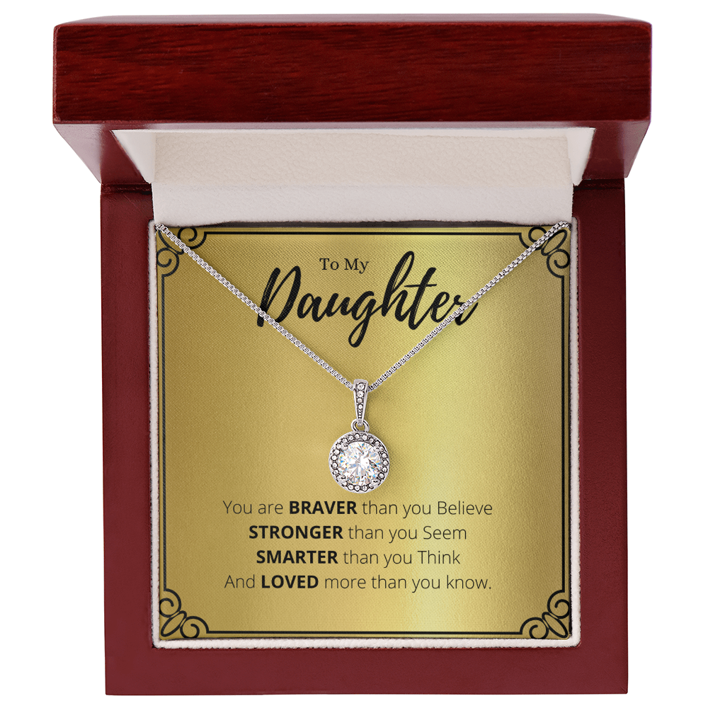 Best Gifts 305-Inspirational To My Daughter Necklace Gift from Parents