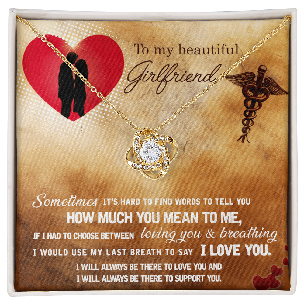 Best Gifts 305-Love Knot Necklace for Girlfriend – Romantic Gift for Her