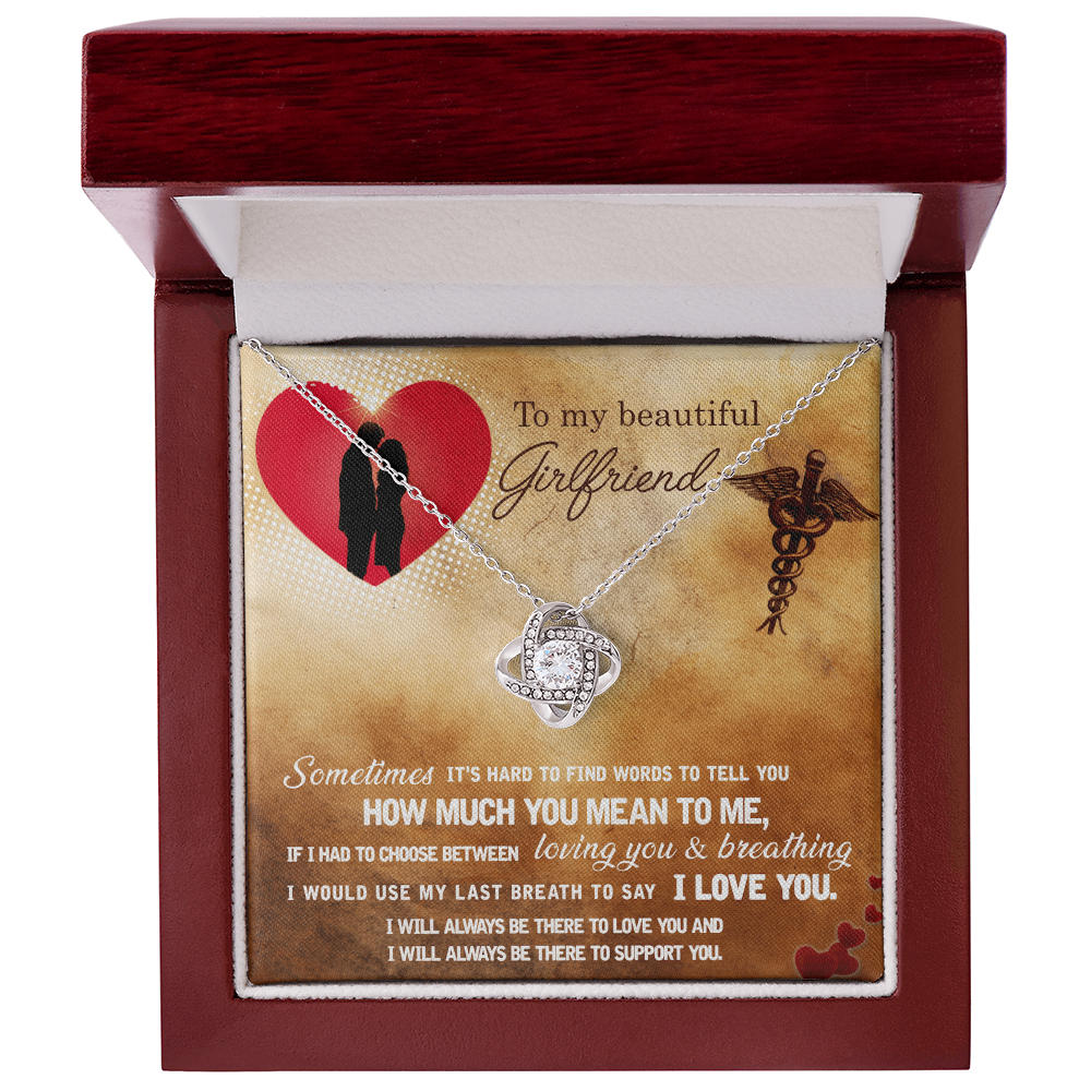 Best Gifts 305-Love Knot Necklace for Girlfriend – Romantic Gift for Her