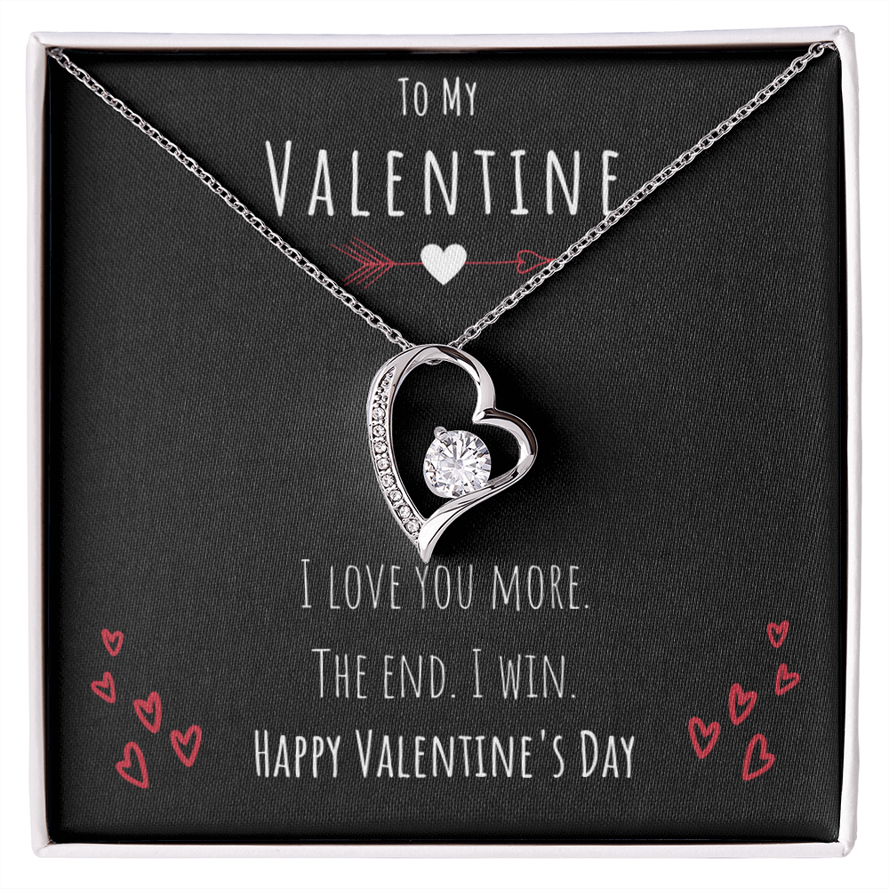 Best Gifts 305-Love You More Forever Love Valentine Necklace for Her