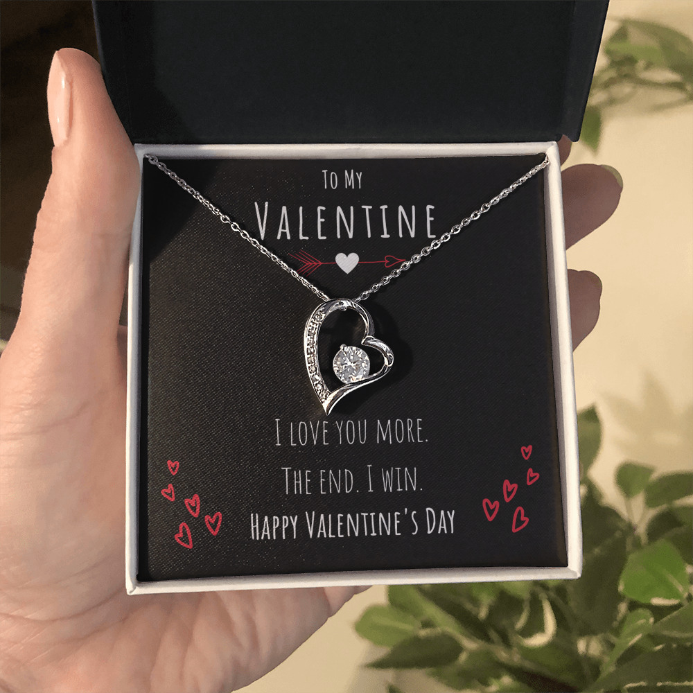 Best Gifts 305-Love You More Forever Love Valentine Necklace for Her