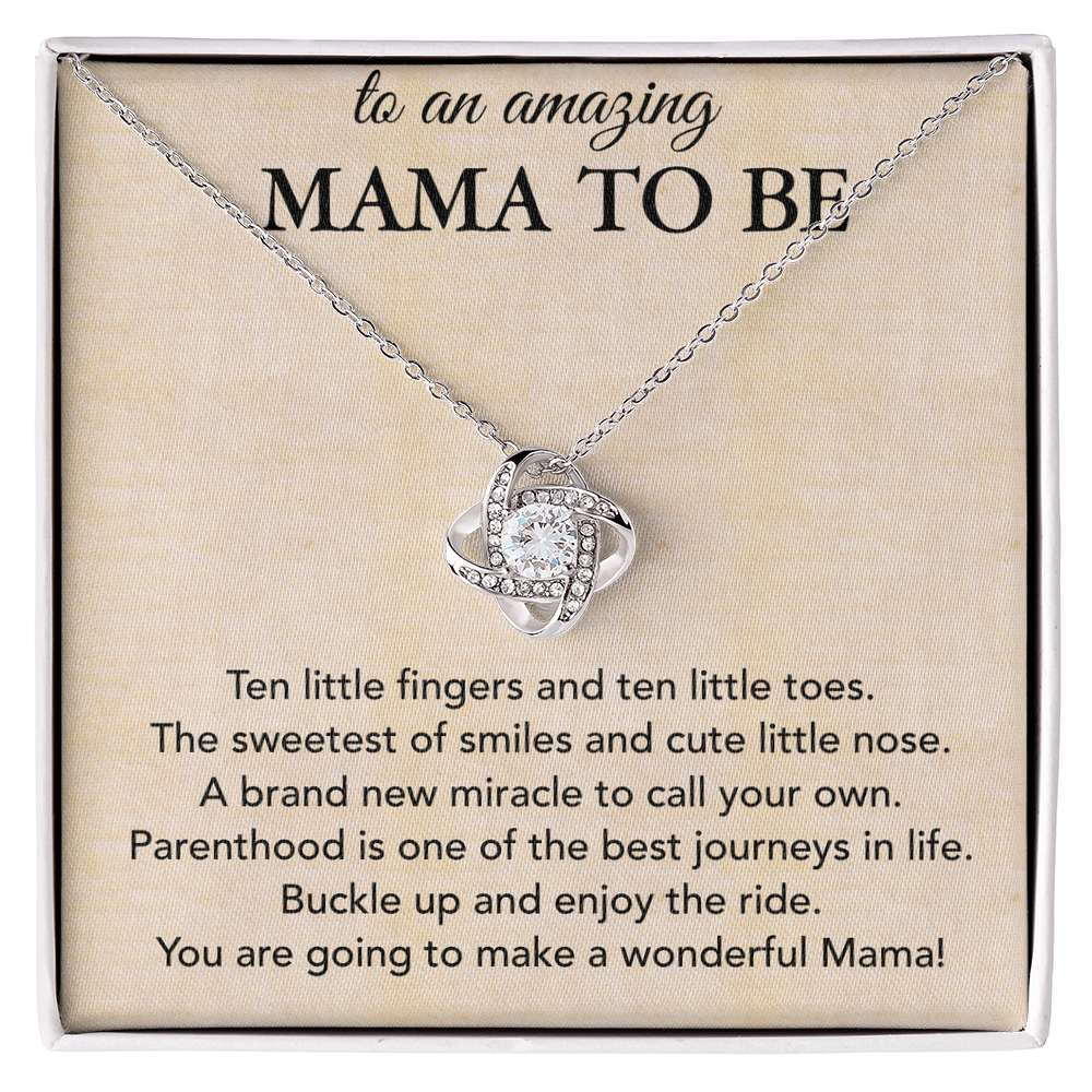 Best Gifts 305-Mama To Be Love Knot Necklace Pregnancy Gift