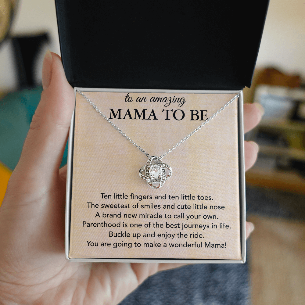 Best Gifts 305-Mama To Be Love Knot Necklace Pregnancy Gift