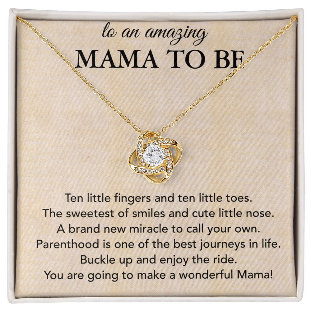 Best Gifts 305-Mama To Be Love Knot Necklace Pregnancy Gift