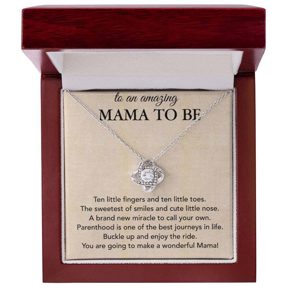 Best Gifts 305-Mama To Be Love Knot Necklace Pregnancy Gift