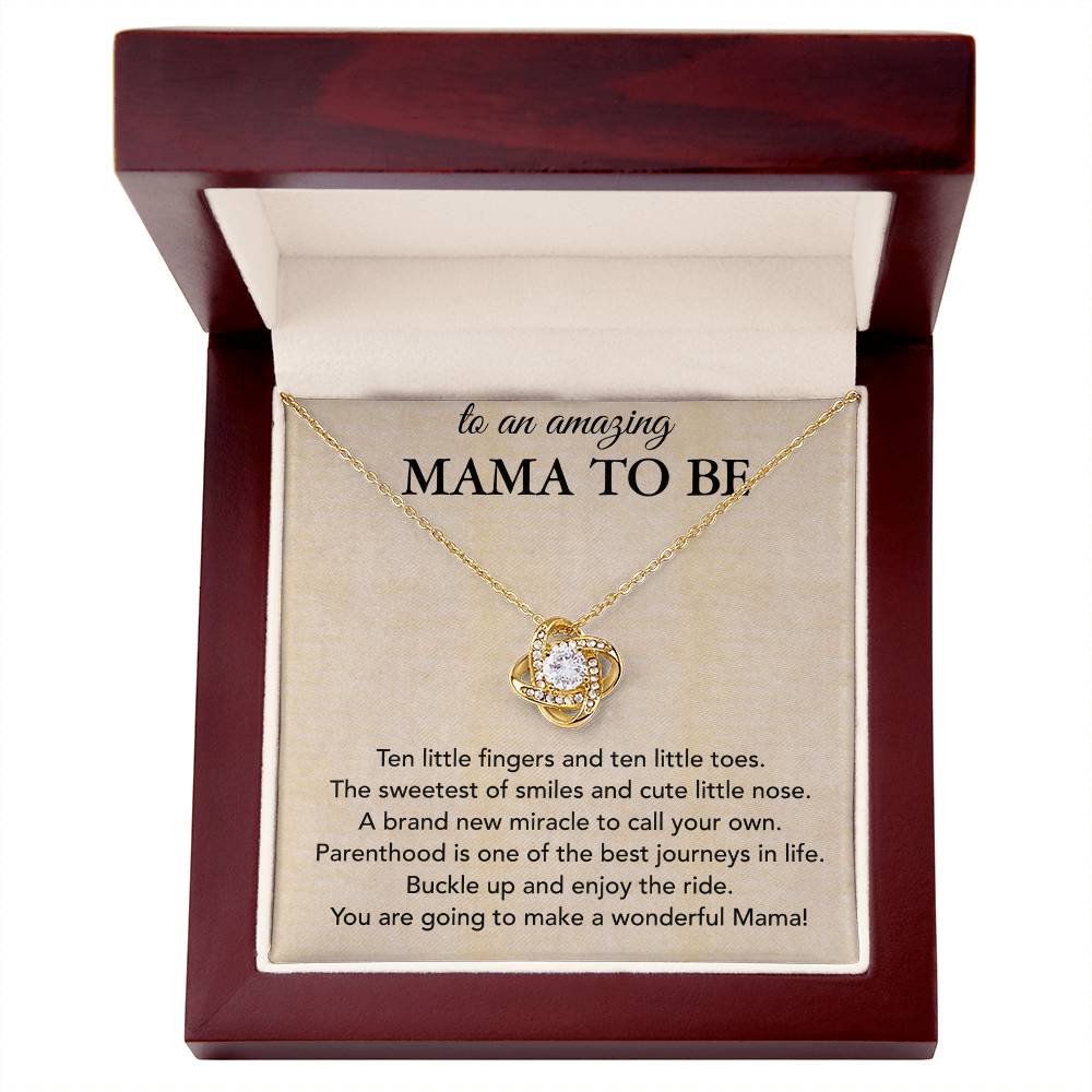 Best Gifts 305-Mama To Be Love Knot Necklace Pregnancy Gift