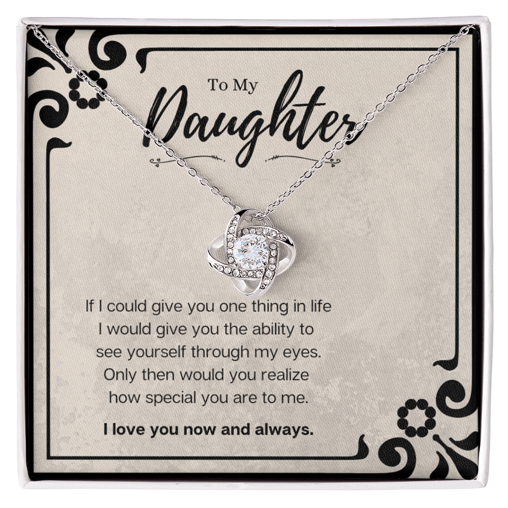 Best Gifts 305-Meaningful Gift for Daughter Love Knot Necklace