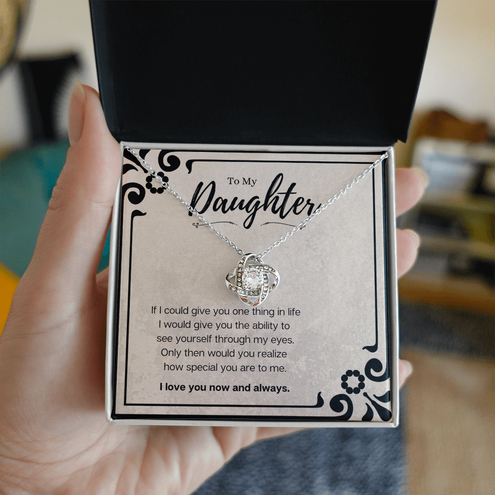 Best Gifts 305-Meaningful Gift for Daughter Love Knot Necklace