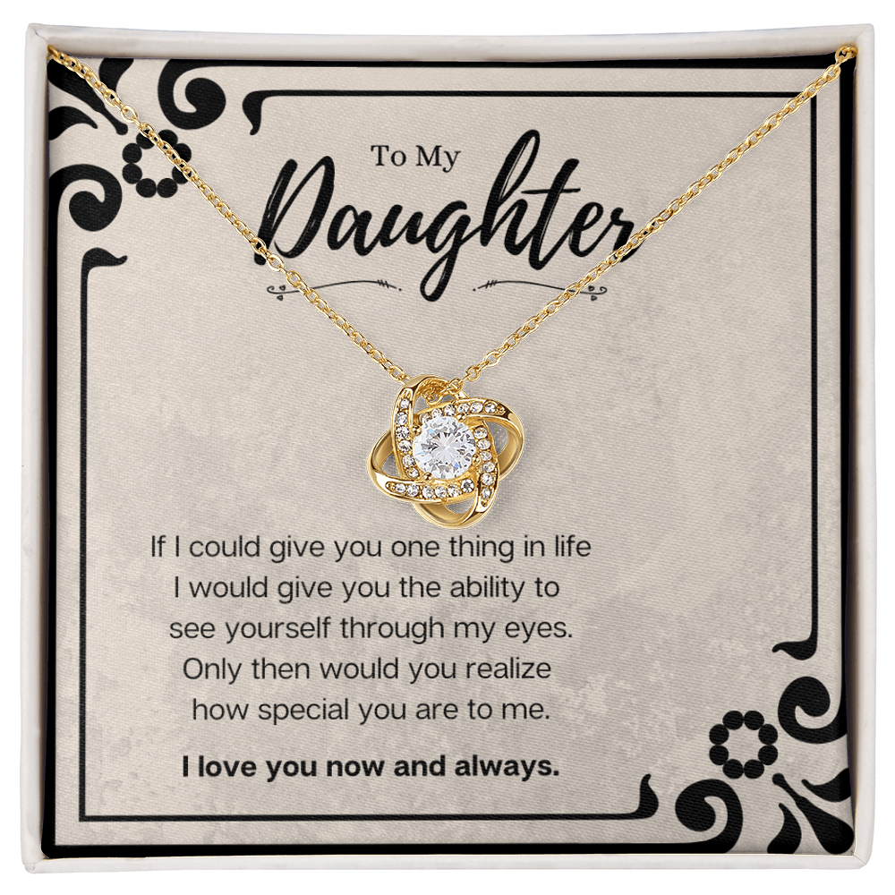 Best Gifts 305-Meaningful Gift for Daughter Love Knot Necklace