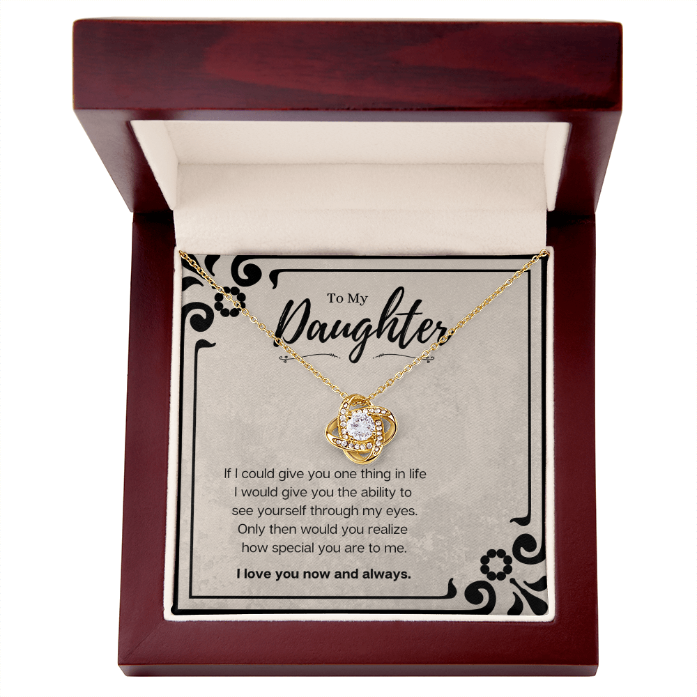 Best Gifts 305-Meaningful Gift for Daughter Love Knot Necklace