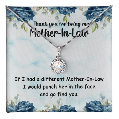 Best Gifts 305-Mother-In-Law Eternal Hope Necklace with Funny Quote 