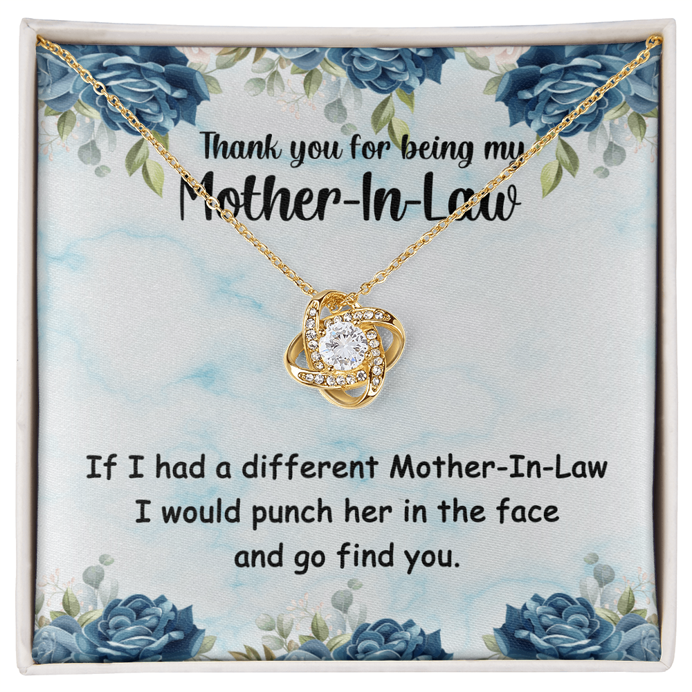 Best Gifts 305-Mother-In-Law Love Knot Necklace Funny Gift for Her