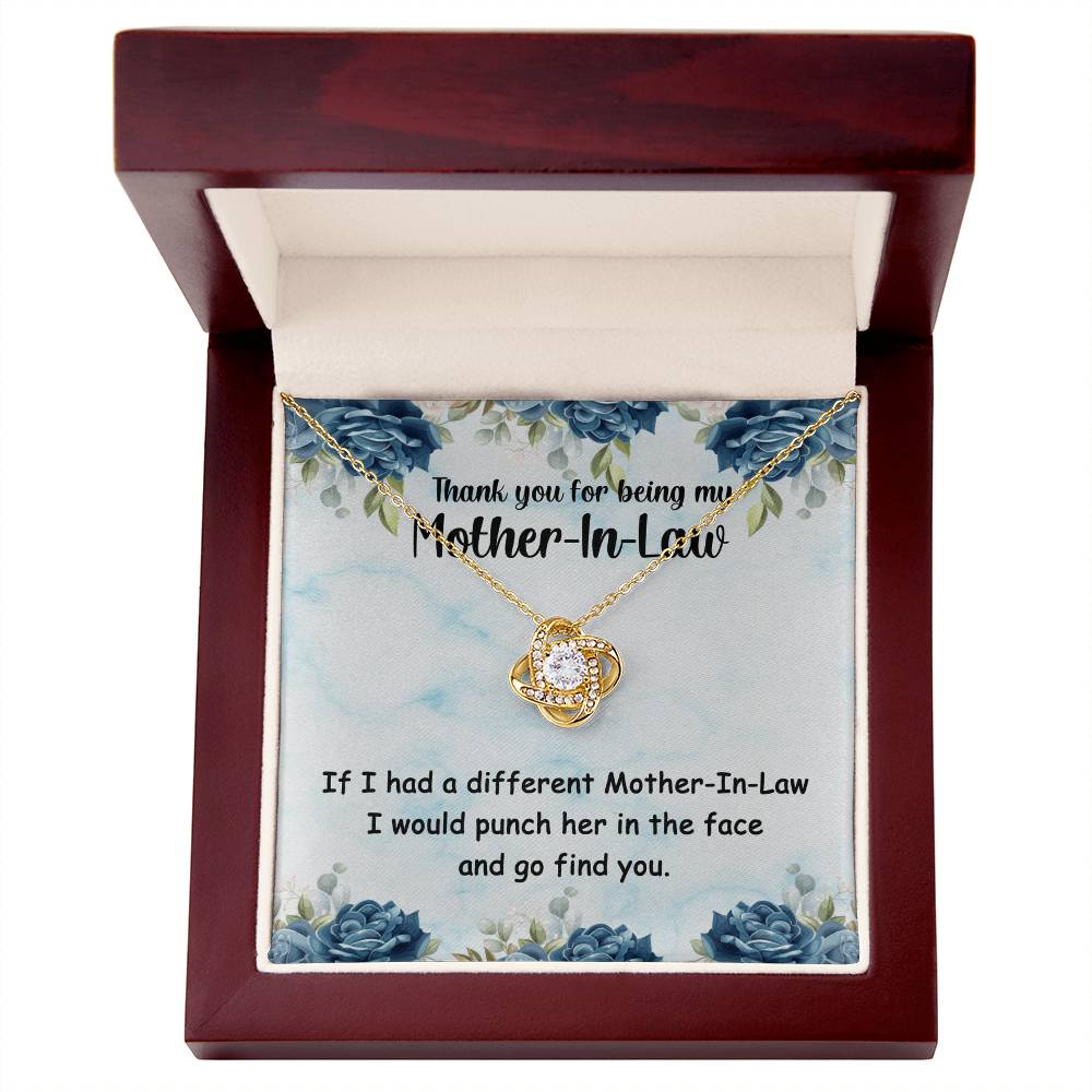 Best Gifts 305-Mother-In-Law Love Knot Necklace Funny Gift for Her