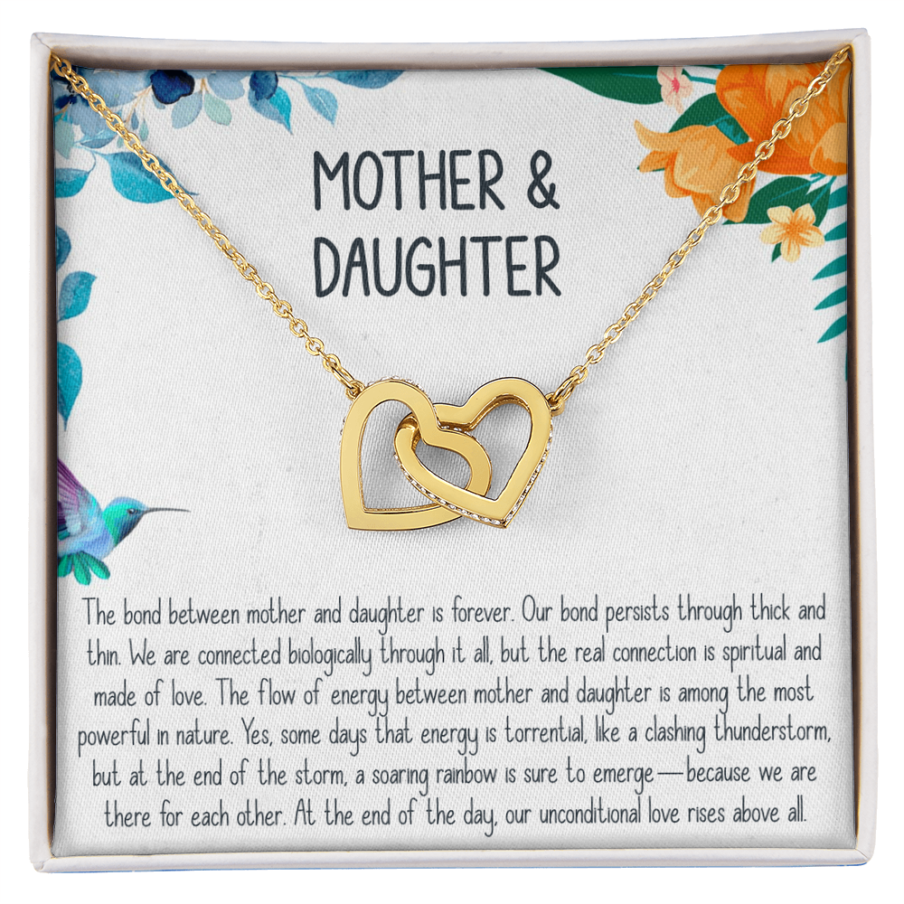 Best Gifts 305-Mother Daughter Interlocking Hearts Necklace Gift