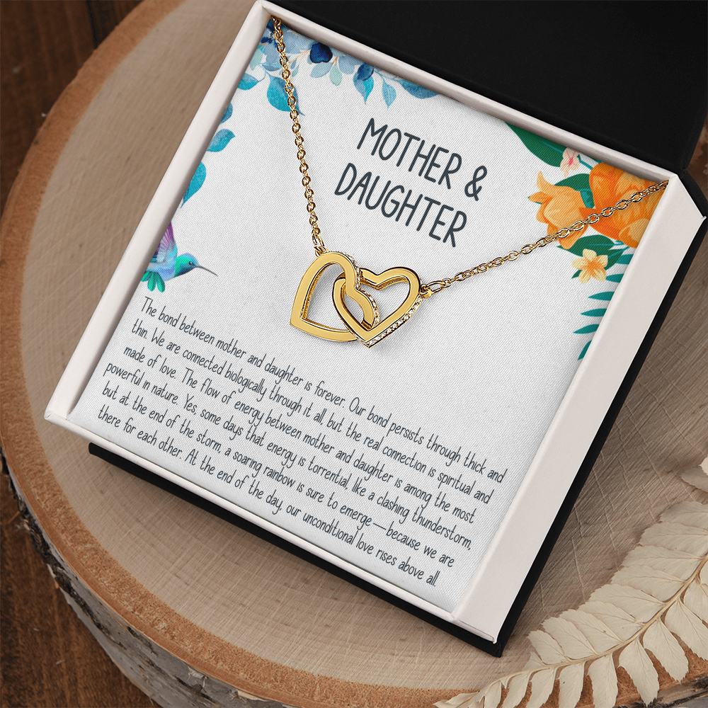 Best Gifts 305-Mother Daughter Interlocking Hearts Necklace Gift