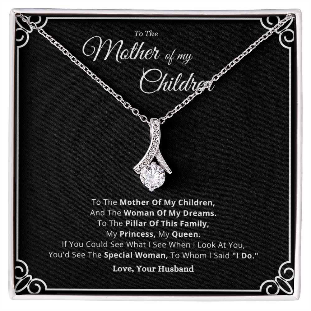 Best Gifts 305-Mother of My Children Heart Pendant Necklace