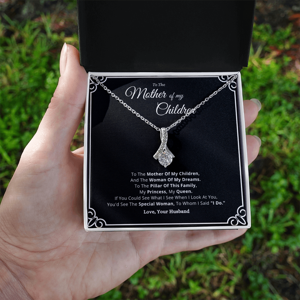 Best Gifts 305-Mother of My Children Heart Pendant Necklace