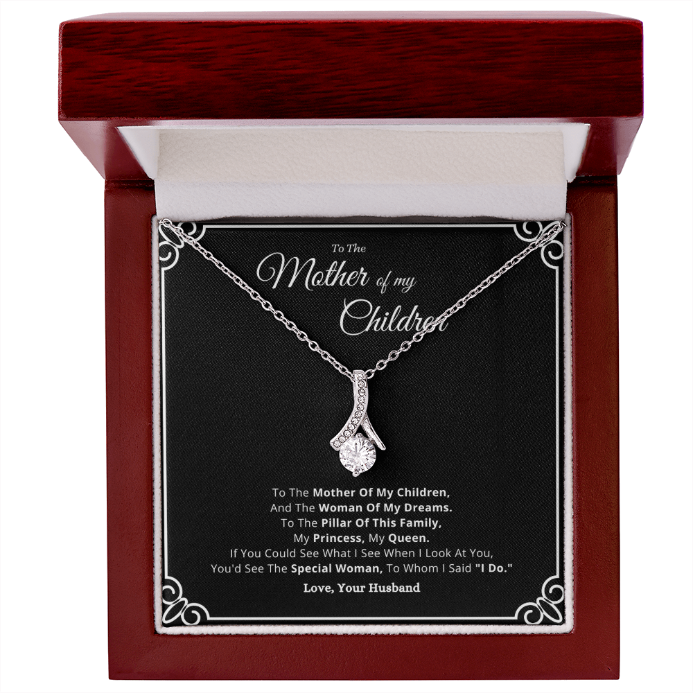 Best Gifts 305-Mother of My Children Heart Pendant Necklace