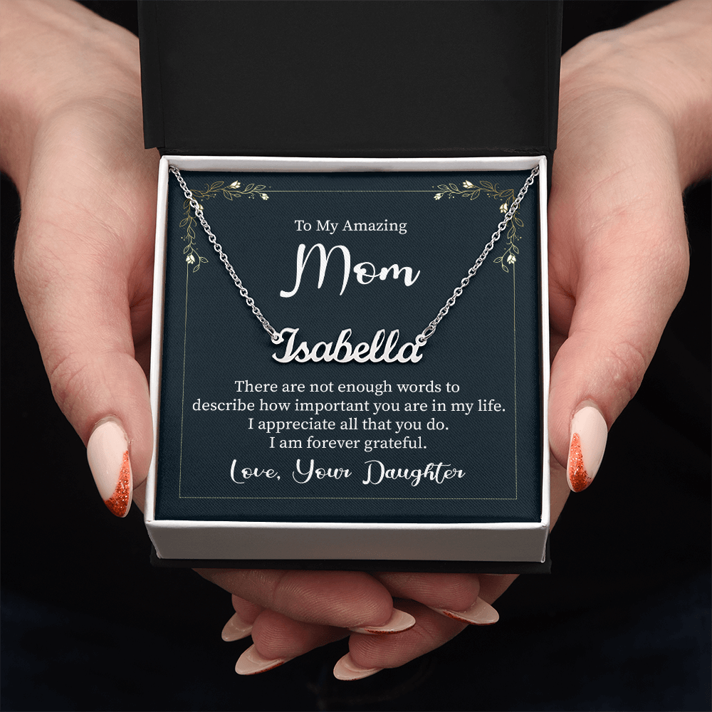 Best Gifts 305-Personalized Name Necklace Gift for Mom from Daughter