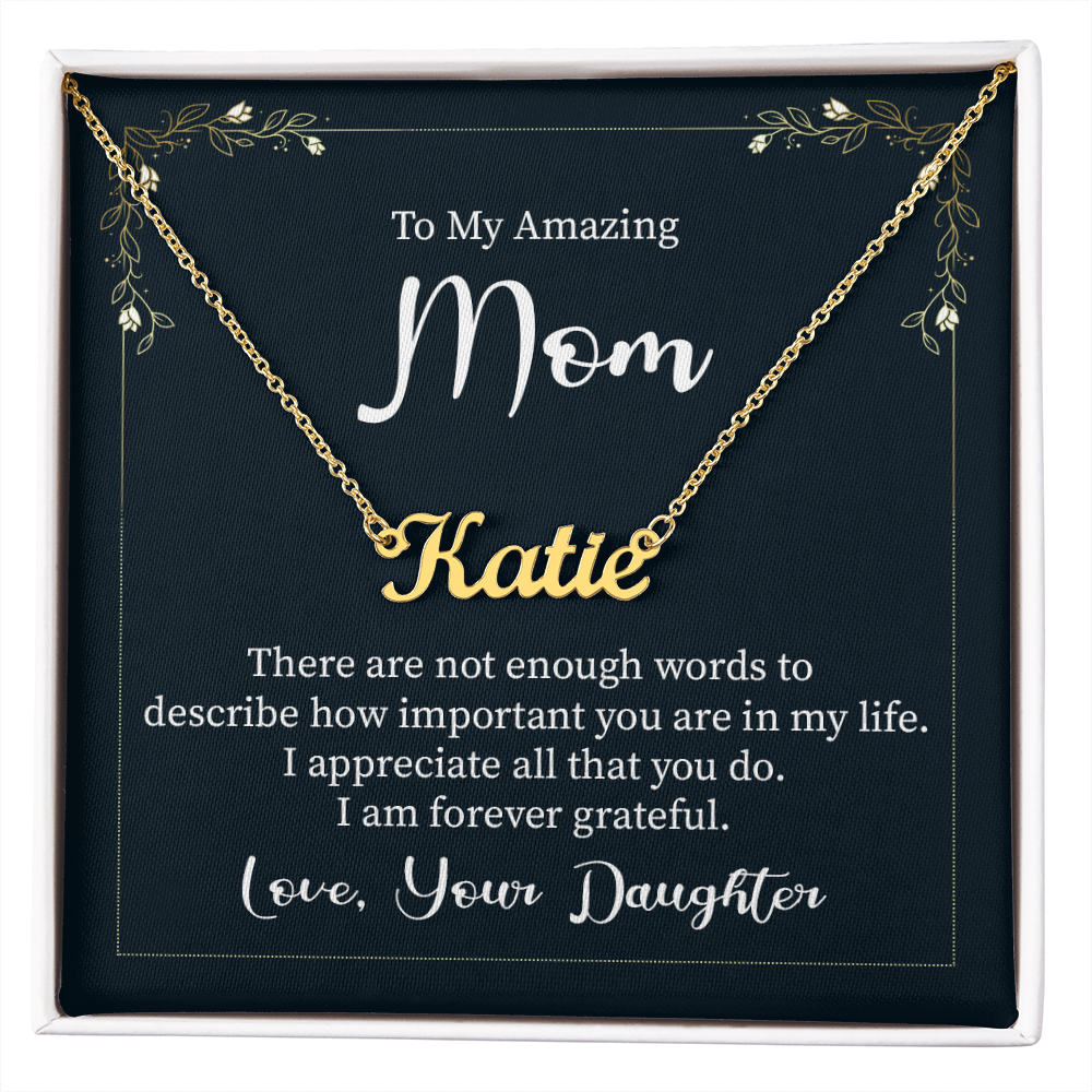 Best Gifts 305-Personalized Name Necklace Gift for Mom from Daughter