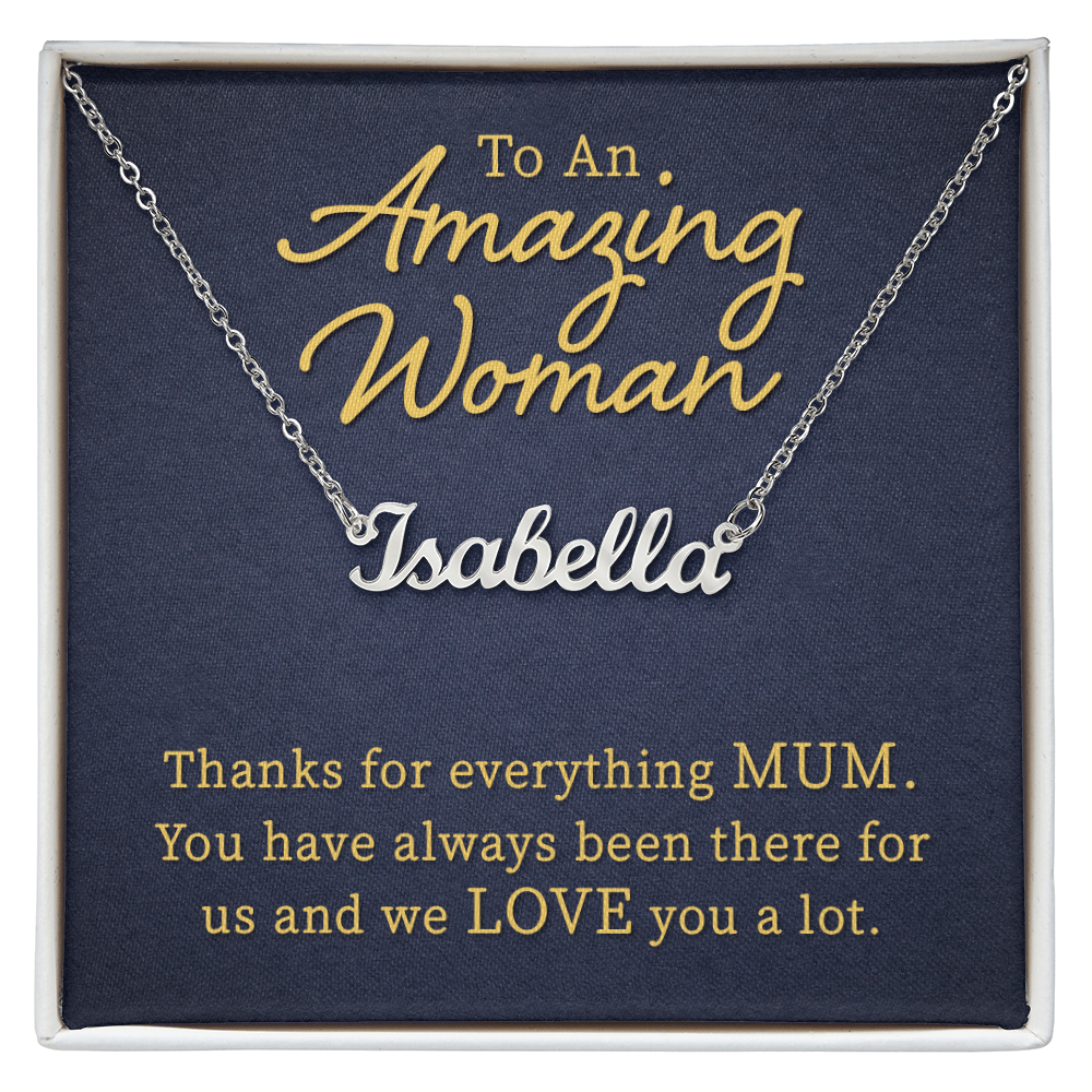 Best Gifts 305-Personalized Name Necklace Gift for Mum