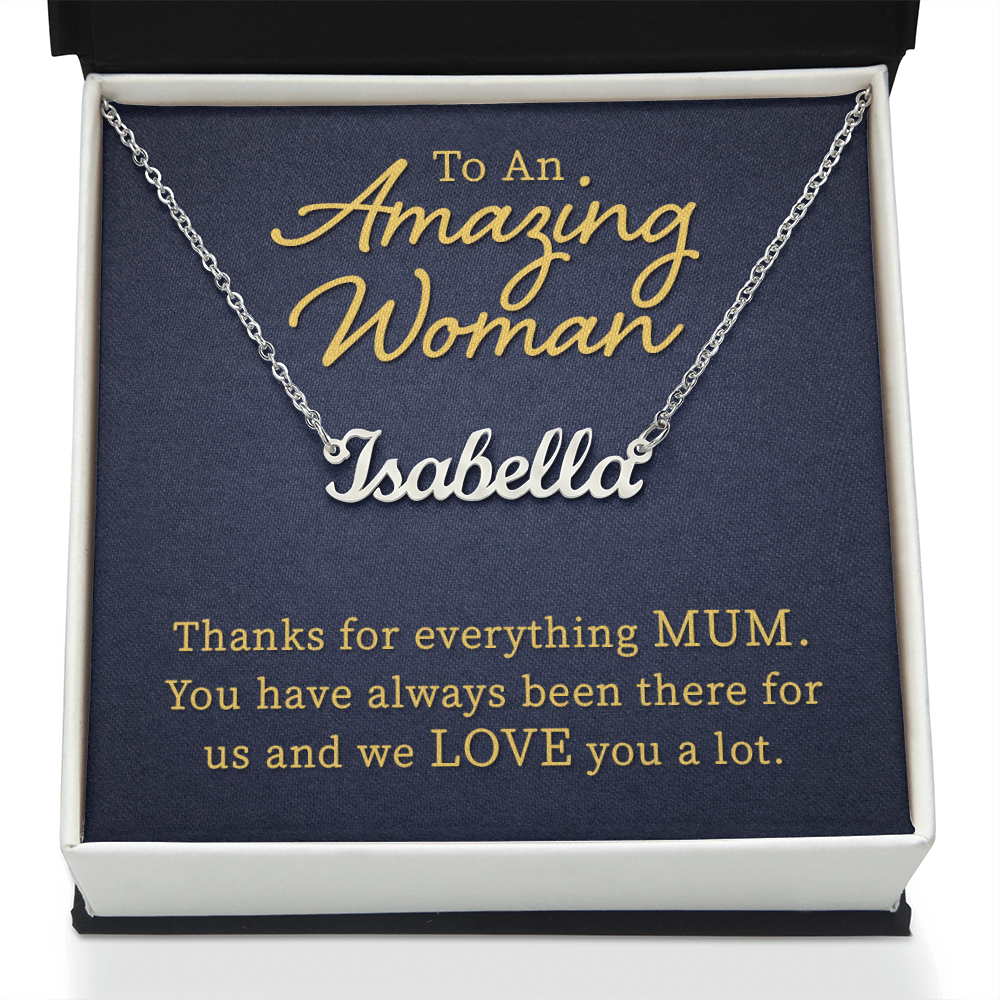 Best Gifts 305-Personalized Name Necklace Gift for Mum