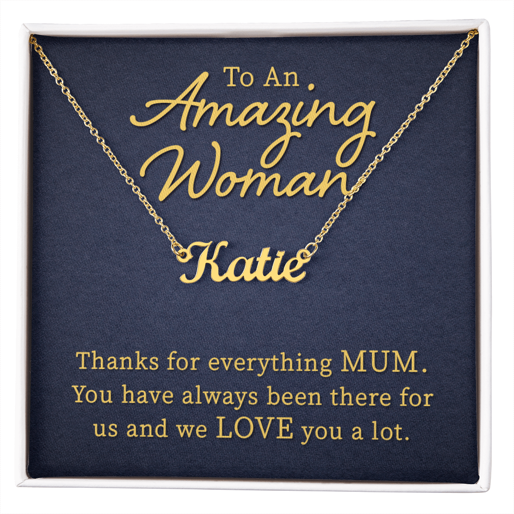 Best Gifts 305-Personalized Name Necklace Gift for Mum