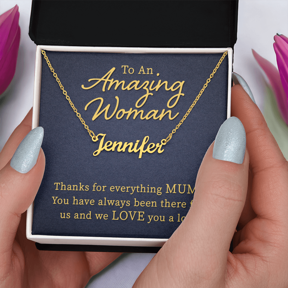 Best Gifts 305-Personalized Name Necklace Gift for Mum