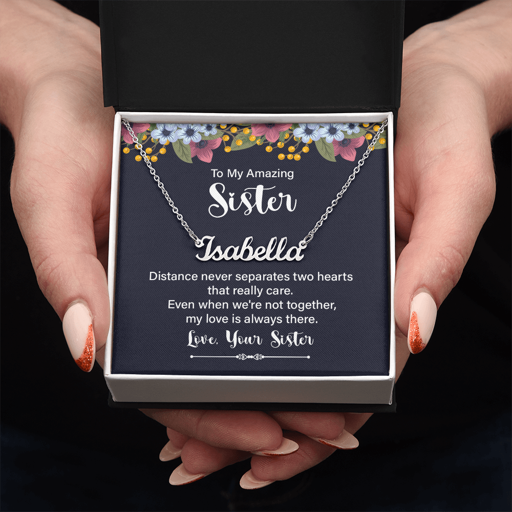 Best Gifts 305-Personalized Sister Necklace Gift from Sister