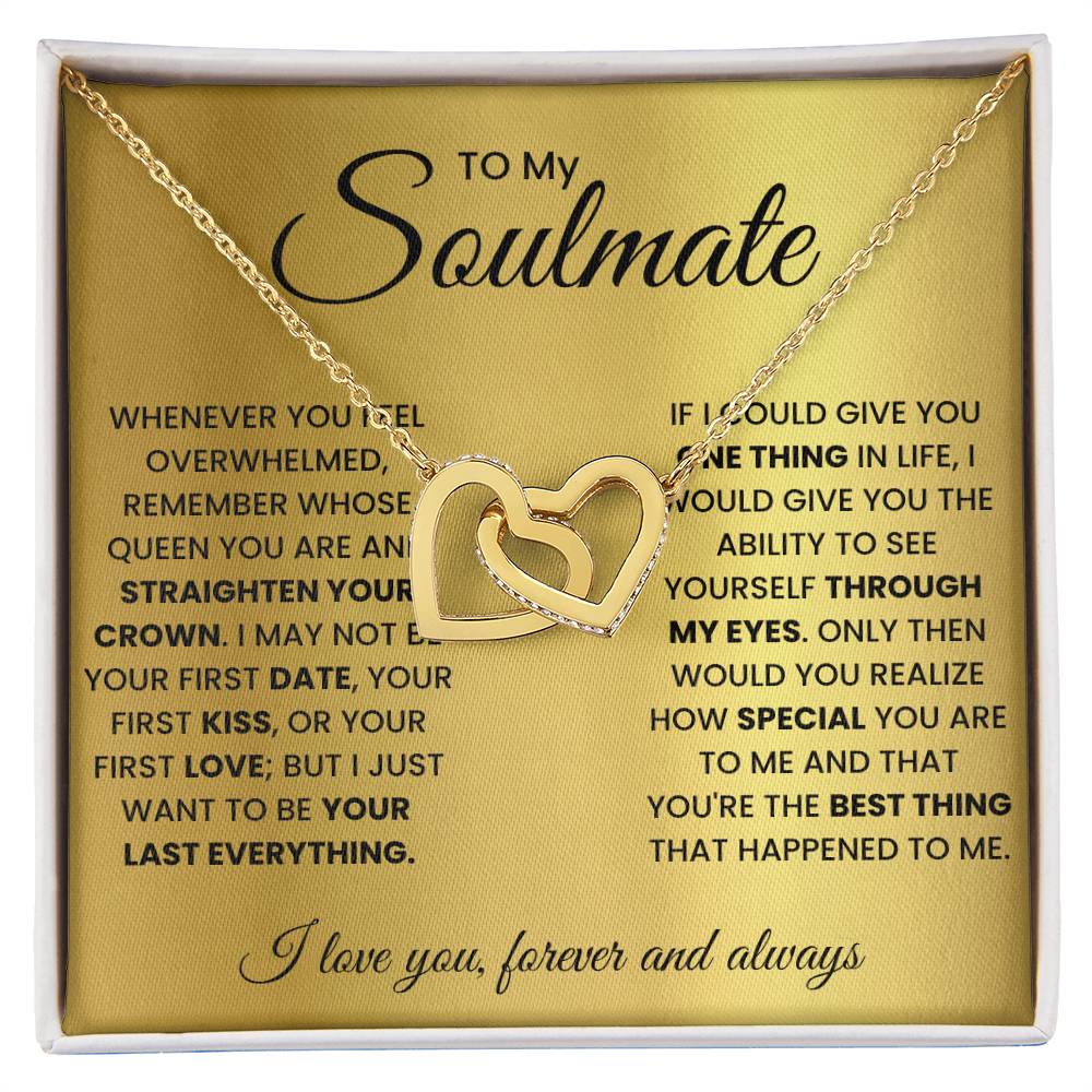 Best Gifts 305-Soulmate Interlocking Hearts Necklace Gift