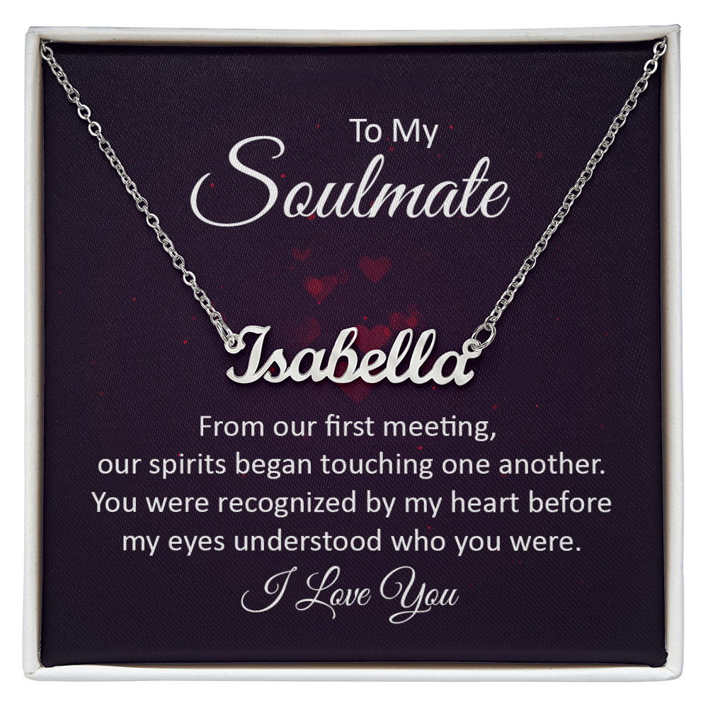 Best Gifts 305-Soulmate Name Necklace Romantic Gift for Her