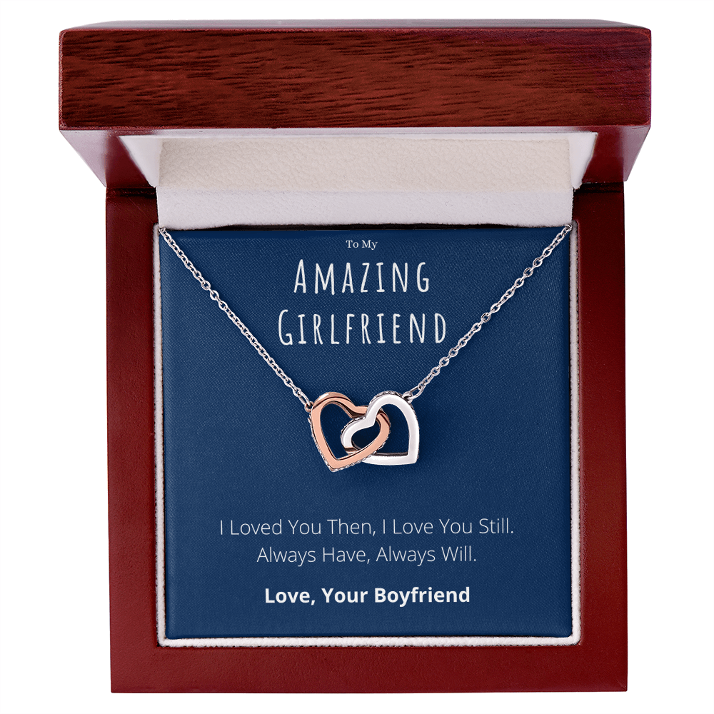 Best Gifts 305-To My Amazing Girlfriend Interlocking Hearts Necklace