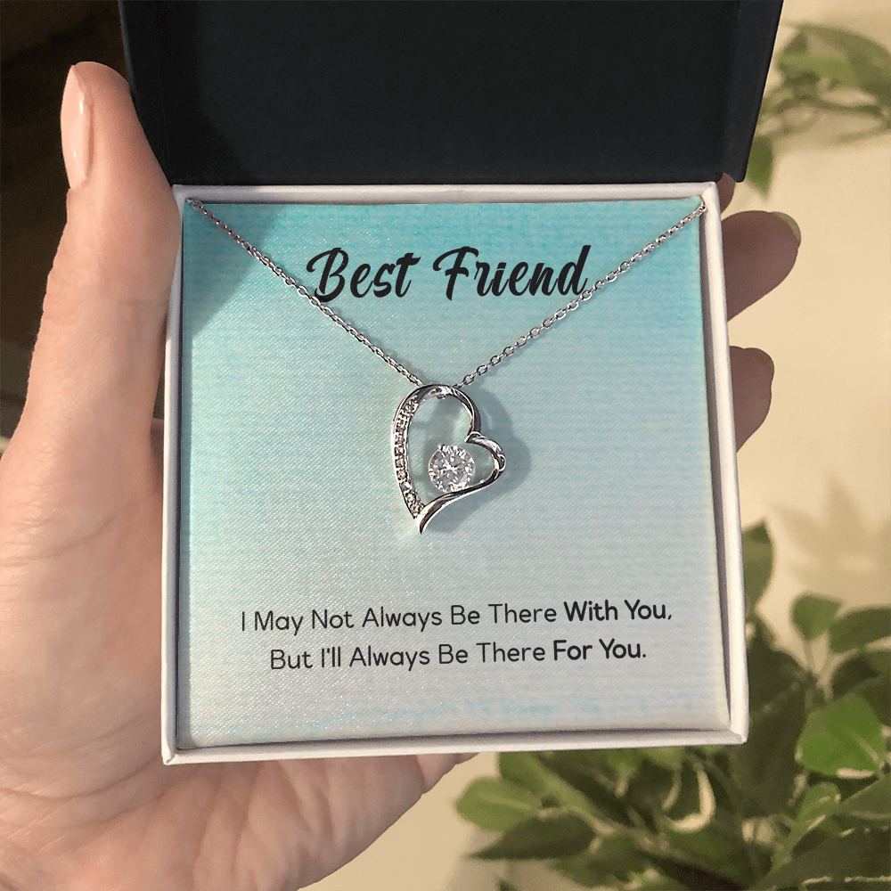 Best Gifts 305-To My Best Friend Forever Love Necklace with CZ Heart Pendant