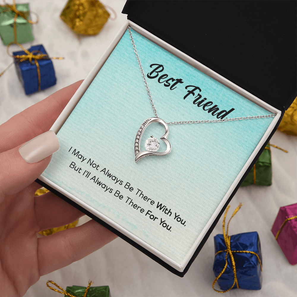 Best Gifts 305-To My Best Friend Forever Love Necklace with CZ Heart Pendant