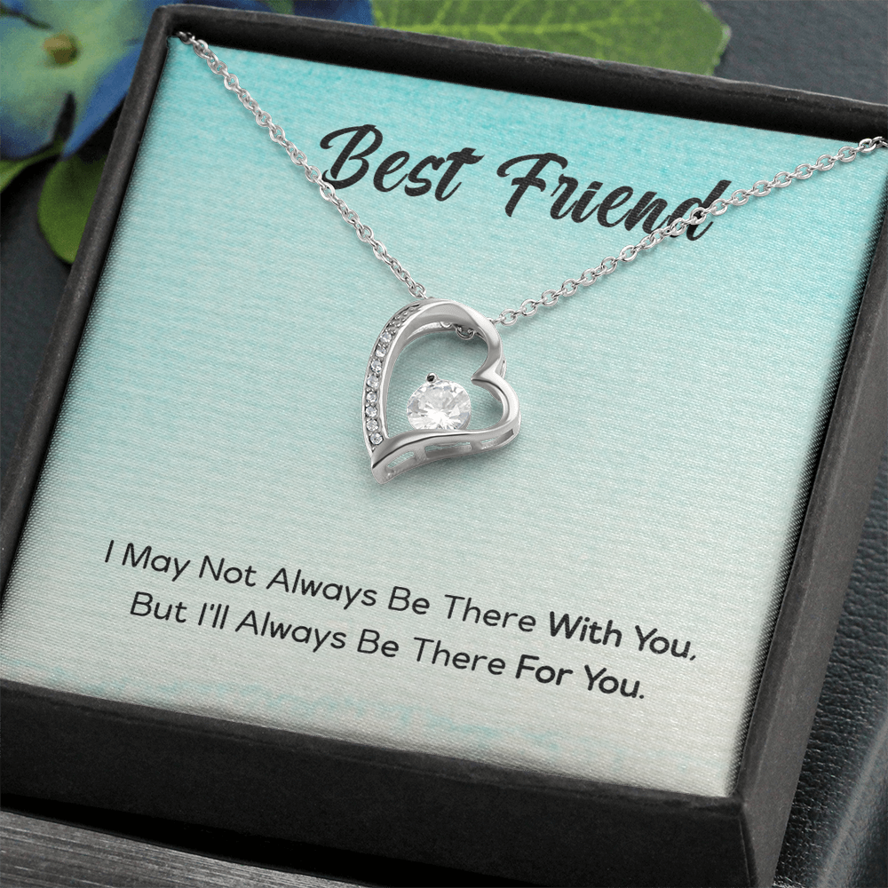 Best Gifts 305-To My Best Friend Forever Love Necklace with CZ Heart Pendant