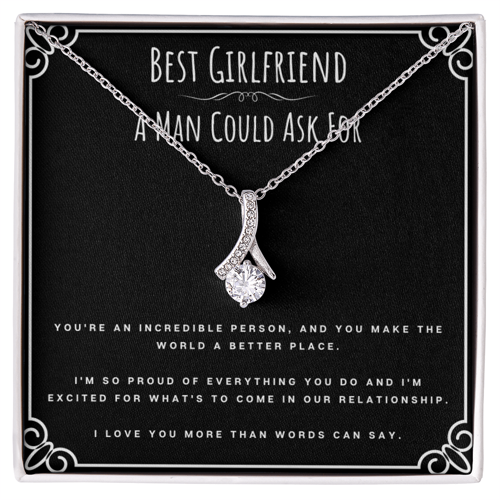 Best Gifts 305-To My Best Girlfriend Alluring Beauty Necklace from Boyfriend